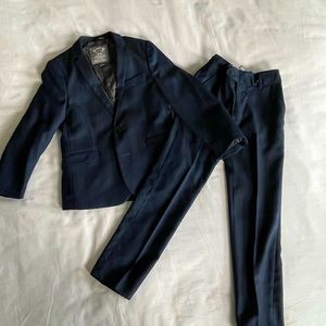 Appaman Boys Mod Suit, Navy Blue Glen Plaid, Like New, Size 7